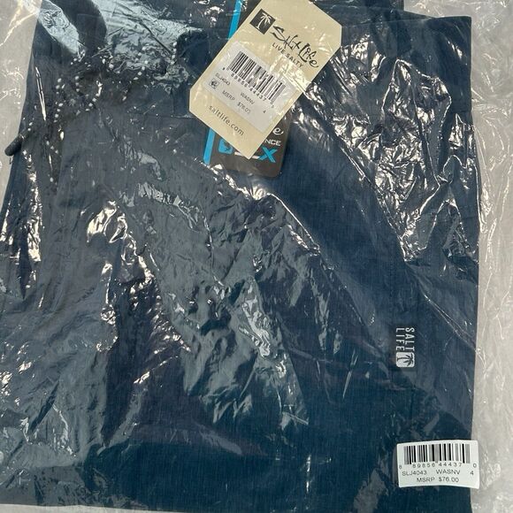 NWT Salt Life Women's Port SLX Performance Pant Size 4 Washed Navy - Picture 3 of 5